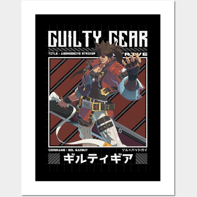 Sol Badguy - Guilty Gear Strive Wall Art by Arestration